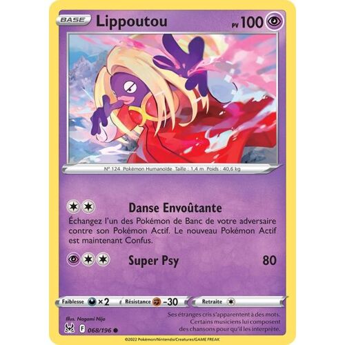 Carte Pokemon - Lippoutou - 068/196 - Eb11 Origine Perdue -