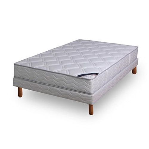 Ensemble matelas ressorts biconiques- confort ferme 160x200cm + sommier