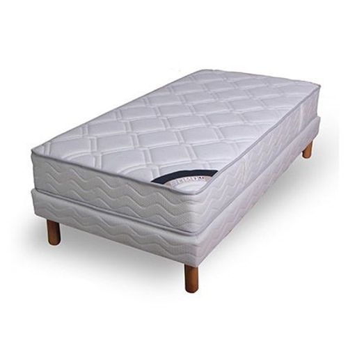 Ensemble Matelas Ressorts Cylindriques - Luxe Ferme 90x190cm + Sommier