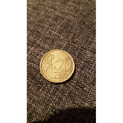 Pièce De 20 Centimes D'euro Italienne De 2002