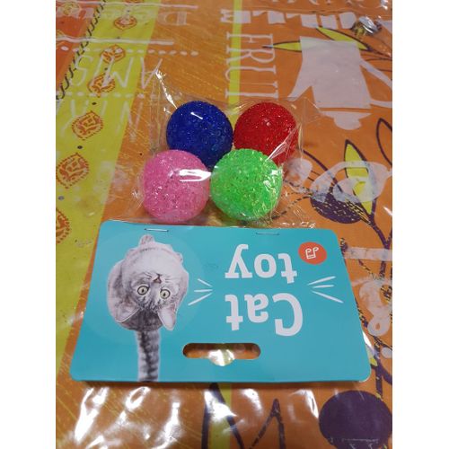 Jouet Chat : Blister 4 Balles