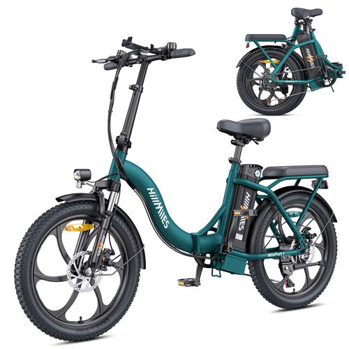 Vélo Électrique Pliable - Hillmiles - Mileport 1 - Autonomie 60km - Moteur 250w - Batterie 36v 13ah,Vert