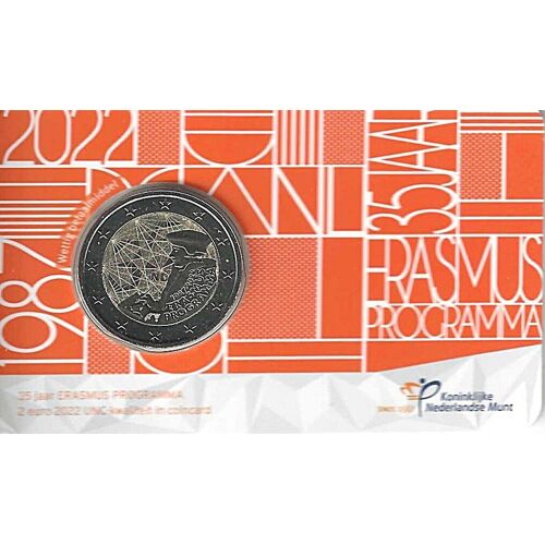 2 Euros Pays-Bas 2022: Erasmus - Bu Coincard