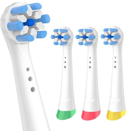 Têtes De Brosse À Dents De Rechange Compatibles Avec Les Têtes De Rechange Pour Brosse À Dents Électrique Braun Oral B Io Série 3/4/5/6/7/8/9/10.4Pcs White.