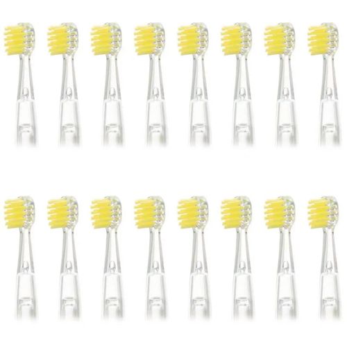 Têtes De Brosse À Dents De Rechange Pour Enfants,Pour Revyline Rl025/Lanbeibei Lb-L01,Accessoires De Brosse À Dents Électrique,Buses,Poils,Cadeau J291.16Pcs Yellow.