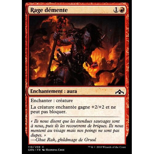 Rage Démente - Mtg - Les Guildes De Ravnica - C - 110/259