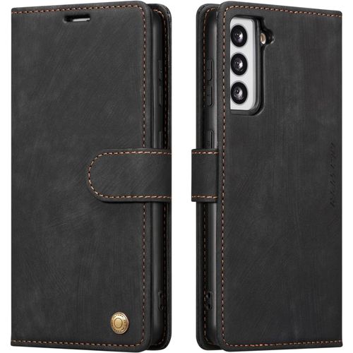 Etui Pour Amsung Galaxy S23 Housse, Etui En Cuir Premium Avec Emplacement Pour Carte, Aimant Flip Case Portefeuille Coque Pour Samsung Galaxy S23 - Noir
