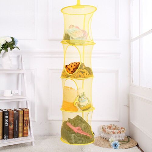 Panier De Rangement Cylindrique Suspendu, 1 Pièce , Cage De Rangement Multicouche, Sac De Rangement Cylindrique, Panier Suspendu Pour Outil De Rangement Domestique