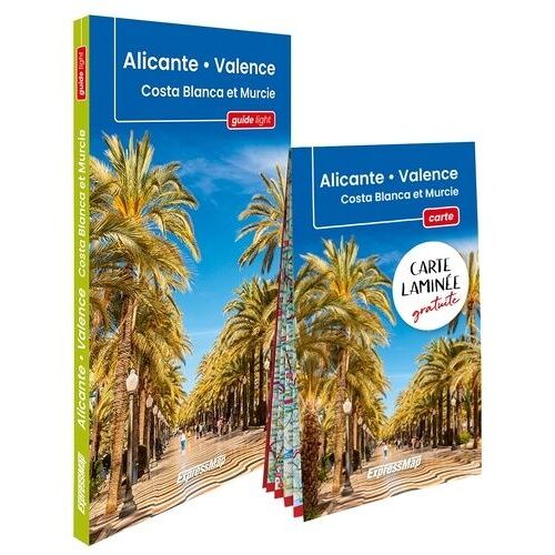 Alicante, Valence, Costa Blanca Et Murcie - Avec 1 Carte Laminée 1/650 000