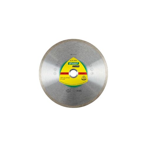 Disque diamant SUPRA DT 600 F D. 200 x 1,9 x Ht.7 x 30 mm - Grès cérame / Faïence / Carrelage - 325373 - Klingspor