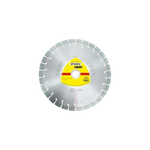 Disque diamant SUPRA DT 600 U D. 230 x 2,6 x Ht. 9 x 22,23 mm - Béton armé / Béton / Matériaux - 322634 - Klingspor