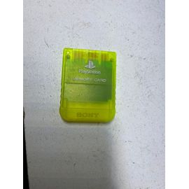 Carte Mémoire Ps1 - Sony Playstation 1 - Officielle Translucide Jaune