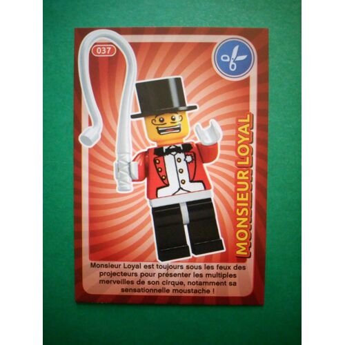 Monsieur Loyal 37 - Carte Lego Auchan - Crée Ton Monde - 2018