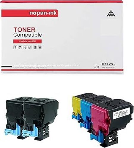 5 Toner pour Konica Minolta TNP27 Multi-couleurs 4500 Pages avec <Bizhub> C25