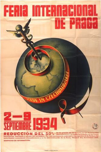Affiche Praga Prague 1934
