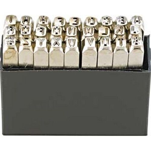 Jeu de lettres à frapper, TURNUS, Hauteur des caractères : 3 mm