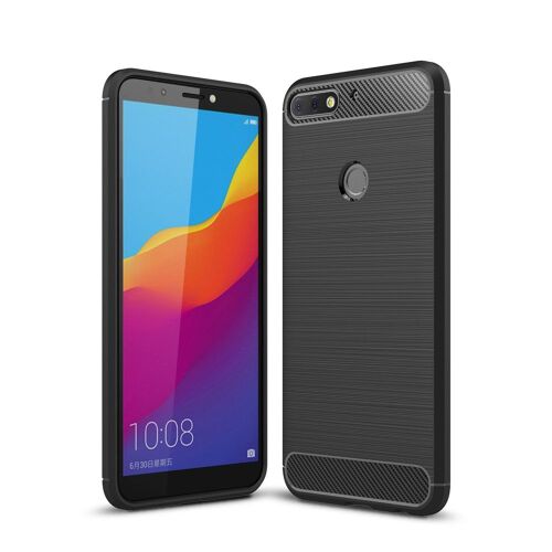 Coque pour Y7-2018 coloris noir brossé et aspect carbone