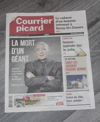 Presse Régionale / Hommage À Monsieur Charles Aznavour 23825