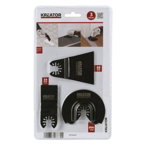 3 Lames pour outil oscillant multifonctions