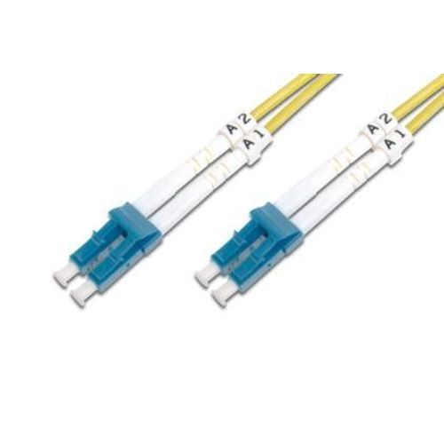 DIGITUS Professional - Cordon de raccordement - mode unique LC/PC (M) pour mode unique LC/APC (M) - 2 m - 2 m - fibre optique - duplex - 9 / 125 micromètres - OS1 - sans halogène - jaune
