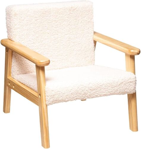 SUBZONAL-Atmosphera - Fauteuil Enfant Basile - écru - Bouclette