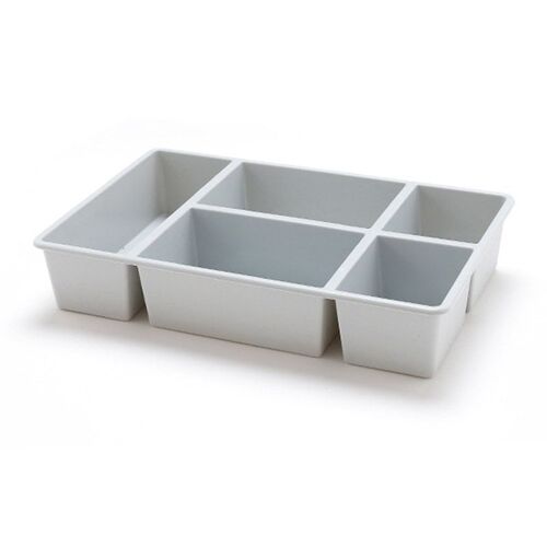 Xui Boîte De Rangement De Maquillage En Plastique 5 Grilles, Boîte De Rangement De Bureau, étui De Produits Cosmétiques, Conteneur J2y