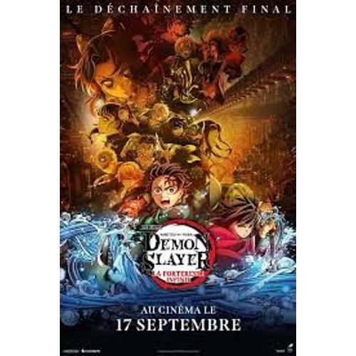 Demon Slayer: Kimetsu No Yaiba La Forteresse Infinie Film 1 De Haruo Sotozaki - Affiche Originale De Film Format 120 X 160 Cm