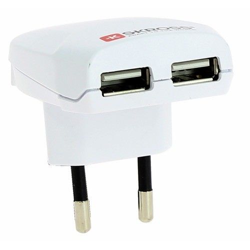 Chargeur USB double prise 1300 mA SKROSS