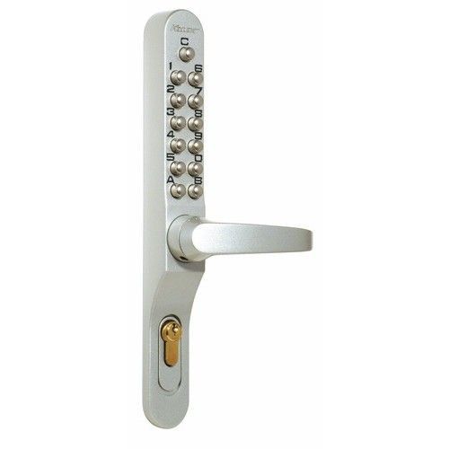 Serrure à code mécanique - en applique - à béquilles - Keyflex blanc LOKOD