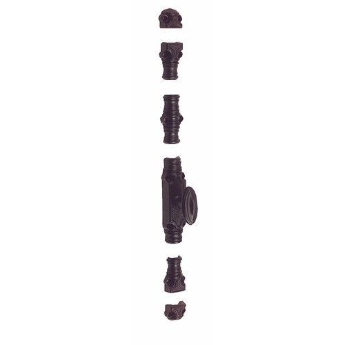 Crémone en applique en fonte - menuiserie bois - epoxy noir - RY 59-03 TORBEL