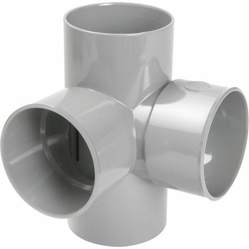 Culotte pvc 87°30 double équerre mâle-femelle - AT18 NICOLL