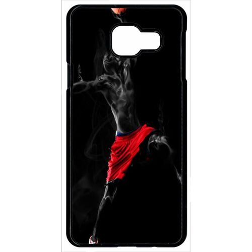 Coque Pour Smartphone - Basket - Compatible Avec Samsung Galaxy A9 (2016) - Plastique - Bord Noir