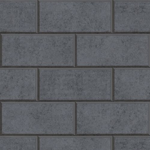 Papier peint aspect pierre carrelage Profhome 343226-GU papier peint intissé légèrement texturé à l'aspect de pierre mat gris 7,035 m2