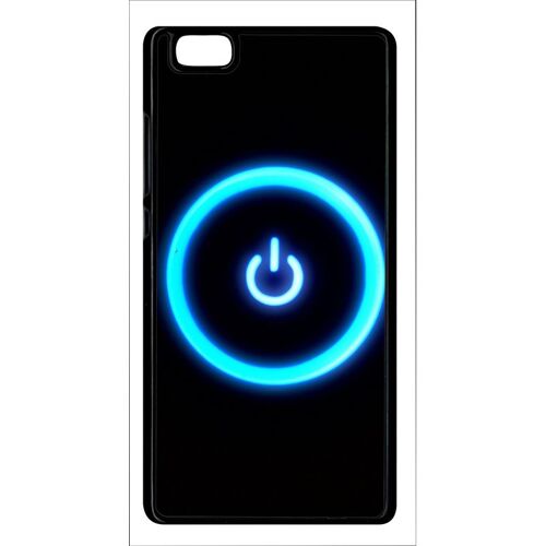 Coque Pour Smartphone - Power - Compatible Avec Huawei P8 Lite (2015) - Plastique - Bord Noir