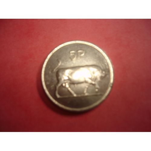 Pièce De Monnaie Irlande 5 P 1986