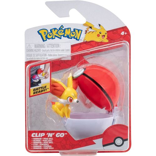Pokémon Clip ?N? Go Fennekin 2-Inch Battle Figure And Poke Ball