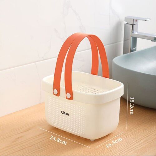 Sac De Rangement De Salle De Bain, 1 Pièce, Porte-Évier, Panier De Rangement Suspendu, Sac De Vidange, Porte-Savon, Organisateur De Salle De Bains De Cuisine