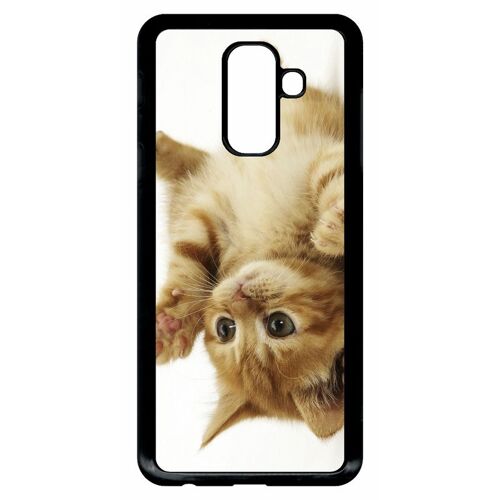 Coque Galaxy A6+ (2018) - Petit Chaton Mignon - Noir