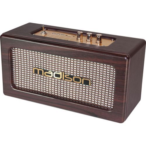 ENCEINTE VINTAGE AUTONOME AVEC USB & BLUETOOTH 2 X 10W rétro idée cadeau