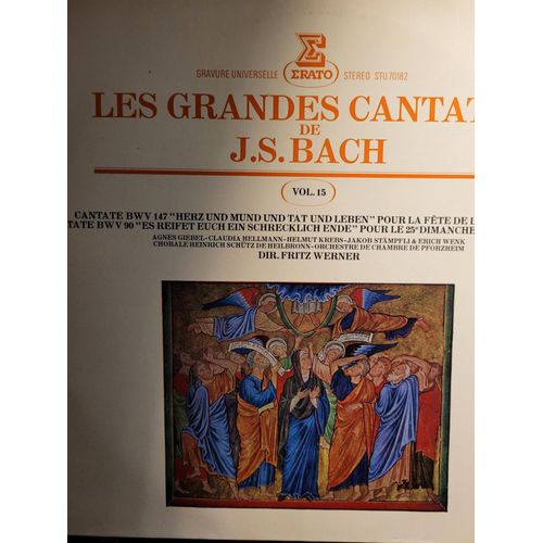 Vinyle Bach Les Grandes Cantates Vol. 15 Bwv 147 Bwv 90