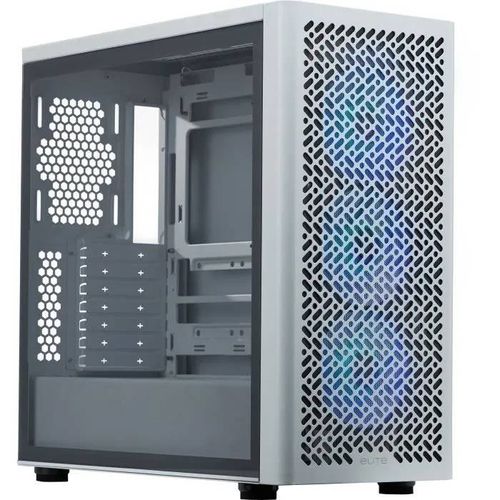 Boîtier PC - COOLER MASTER - Elite 502 - Blanc - Tour midi - ATX