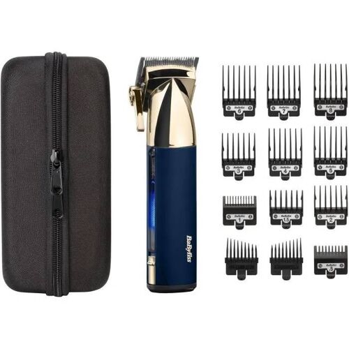 Tondeuse À Cheveux Sans Fil - Babyliss - E992e Super-X Metal - Autonomie 3 H - Edition Gold & Navy