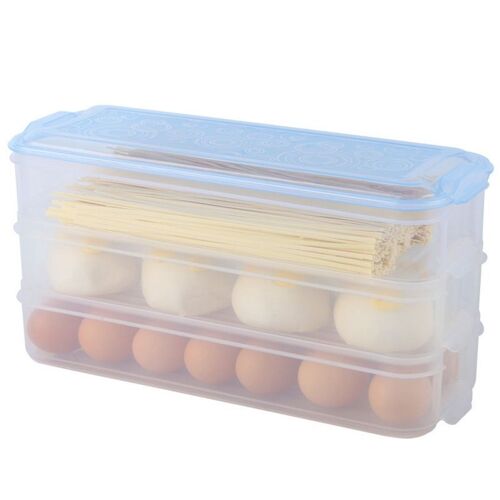 Xm Boîtes De Rangement De Réfrigérateur Bacs De Rangement En Plastique Boîte De Rangement Des Aliments Avec Couvercle Pour Cuisine Réfrigérateur Armoire Congélateur Organisateur De Bureau