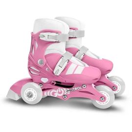 Patins En Ligne 2-En-1 - Stamp - Skids Control - 3 Roues - Taille 27-30 - Rose