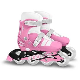 Patins En Ligne Ajustable - Stamp - Skids Control - Taille 30-33 - Rose