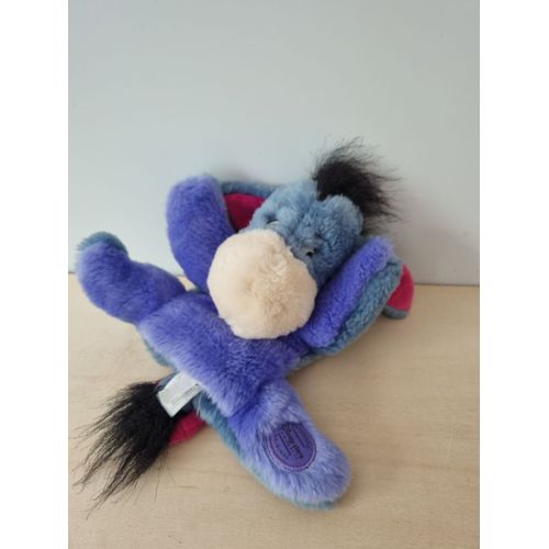 Doudou Marionnette Ane Bourriquet Disney Store Ecusson