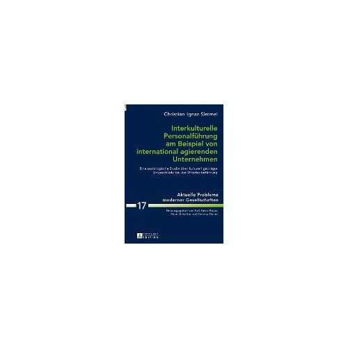 Interkulturelle Personalführung Am Beispiel Von International Agierenden Unternehmen