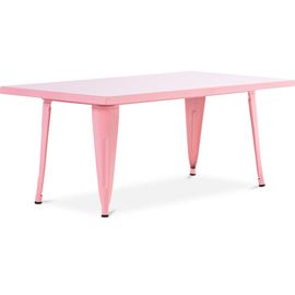 Table Pour Enfant Bistrot Metalix ? 120 Cm - Métal Rose