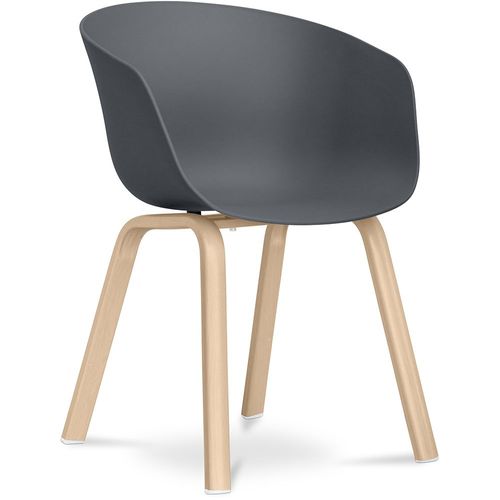 Chaise Maisie Design Scandinave - Mat Gris Foncé