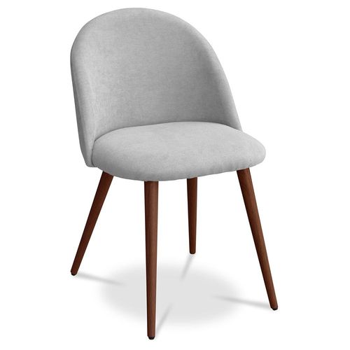 Chaise De Salle À Manger Bennett Design Scandinave Premium - Piètement Foncé Gris Clair